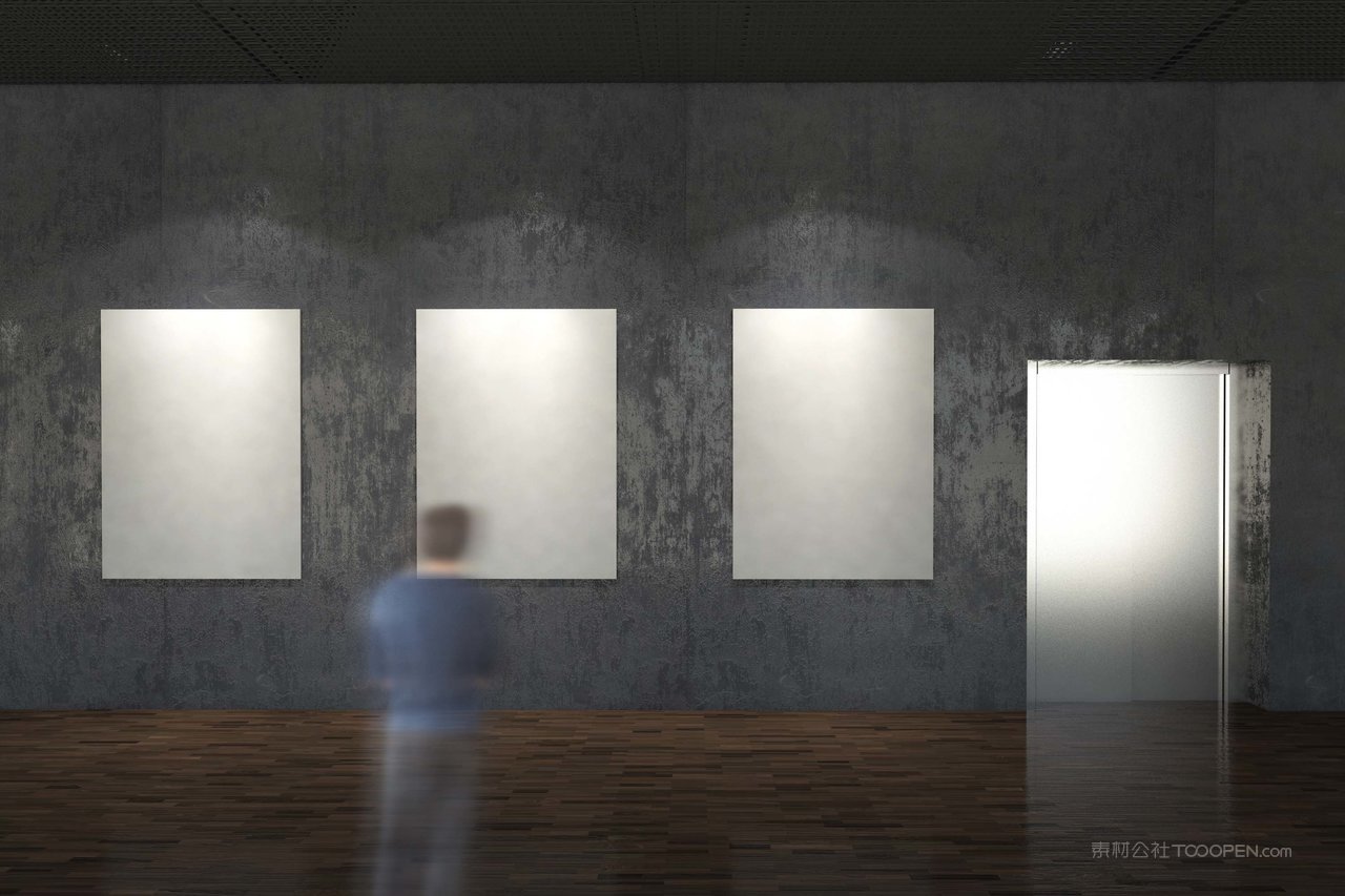 时尚展览馆海报样机