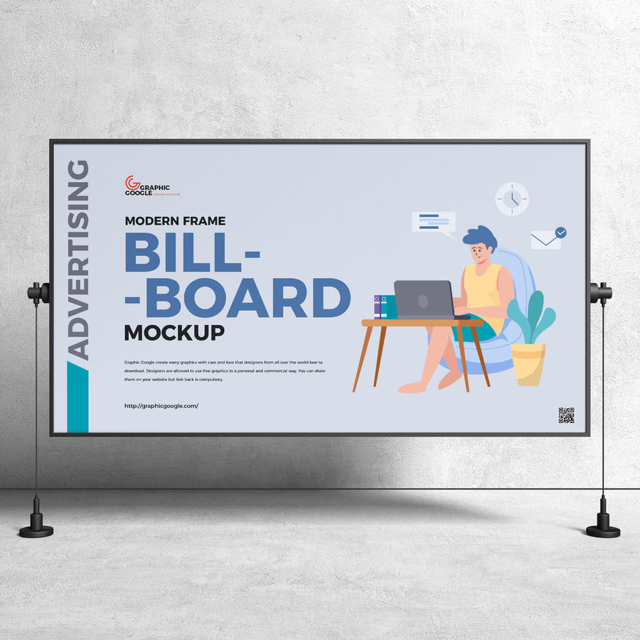 框架广告广告牌样机