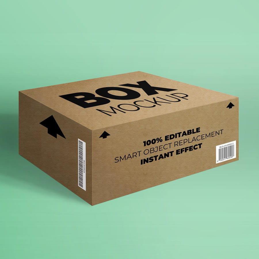 商品包装盒分层设计素材包装盒样机psd素材