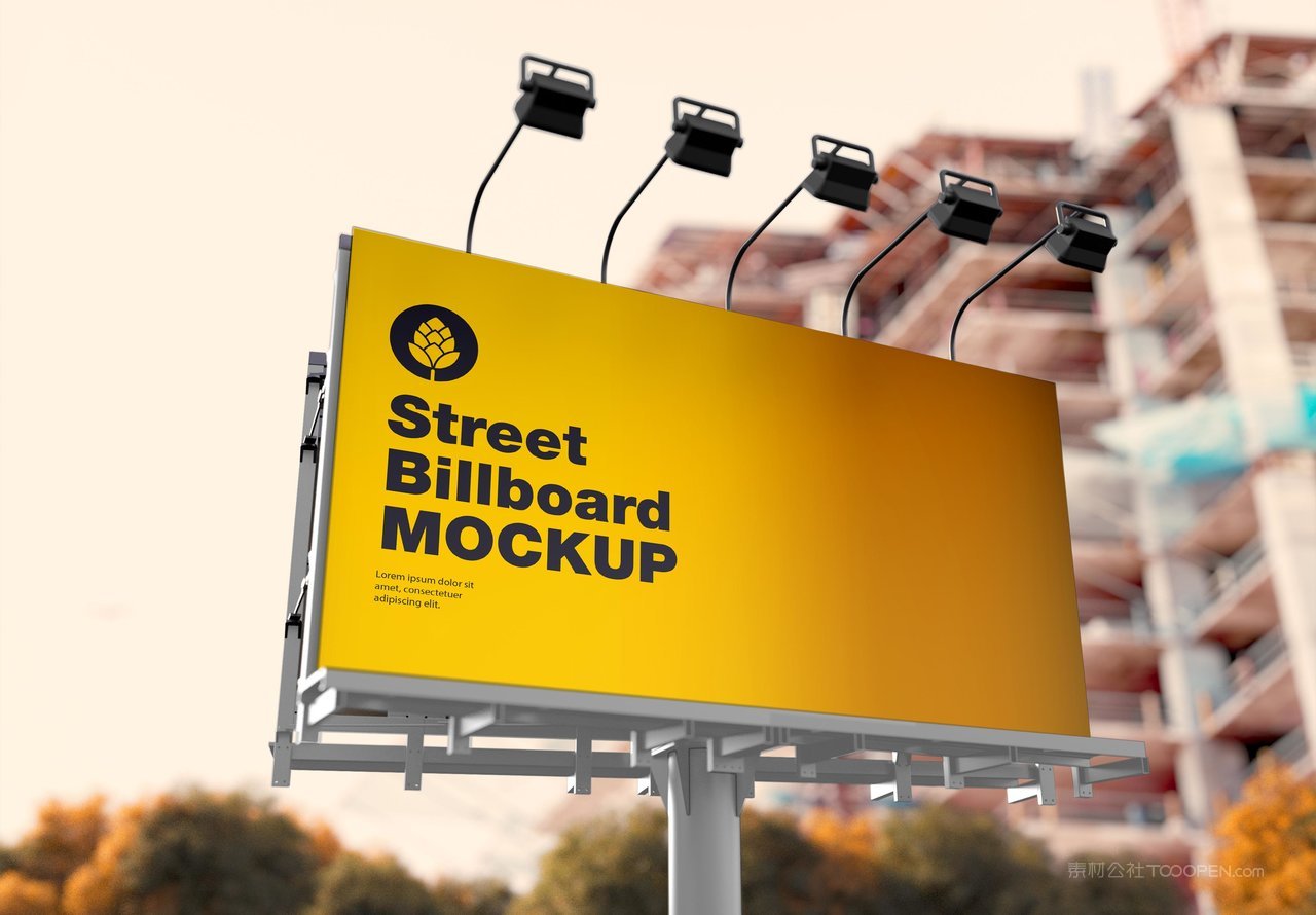 户外广告牌样机