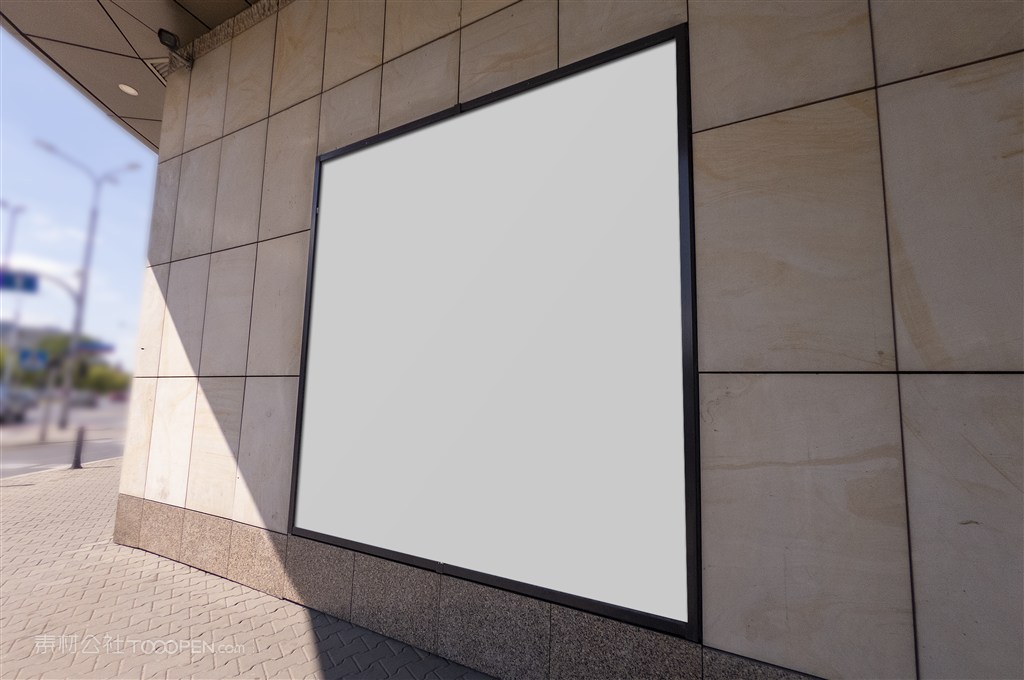 户外广告展示样机贴图