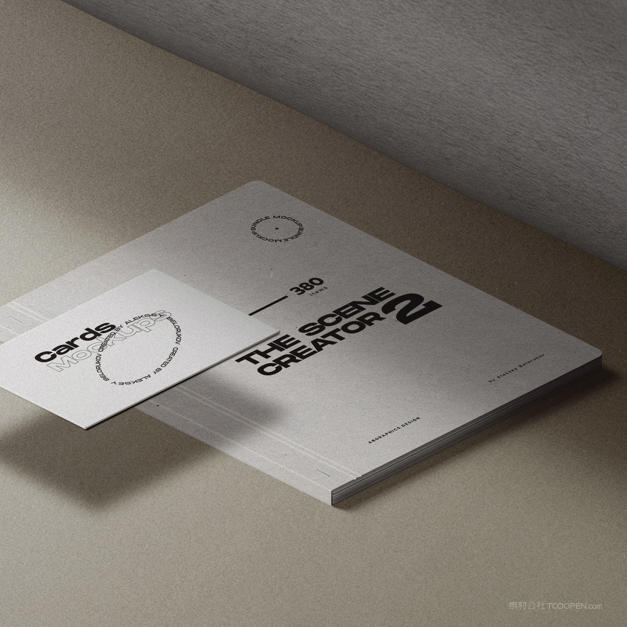 极简品牌vi名片产品画册贴图样机