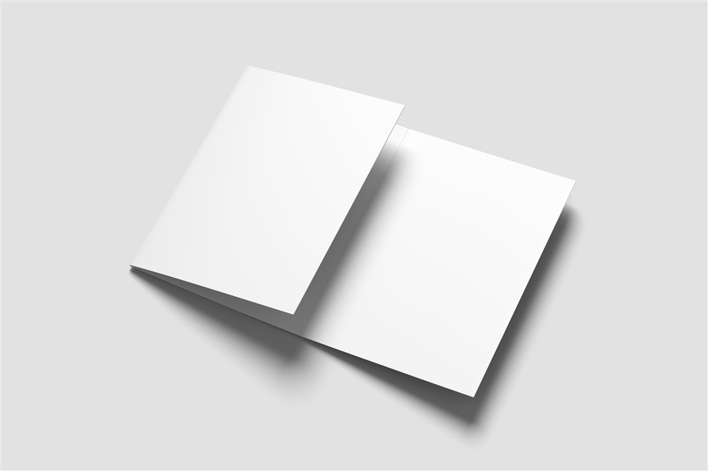 32开三折页样机模板