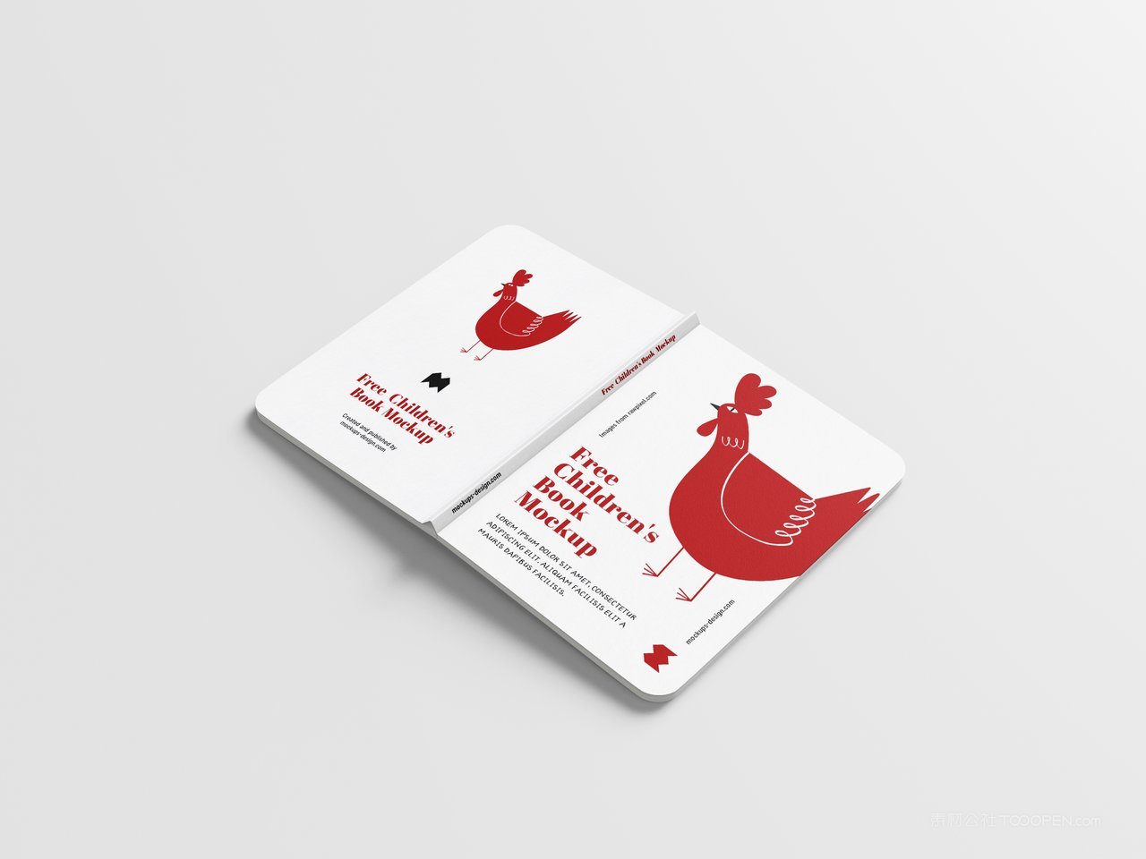 儿童书童话书绘本画册样机 (5)