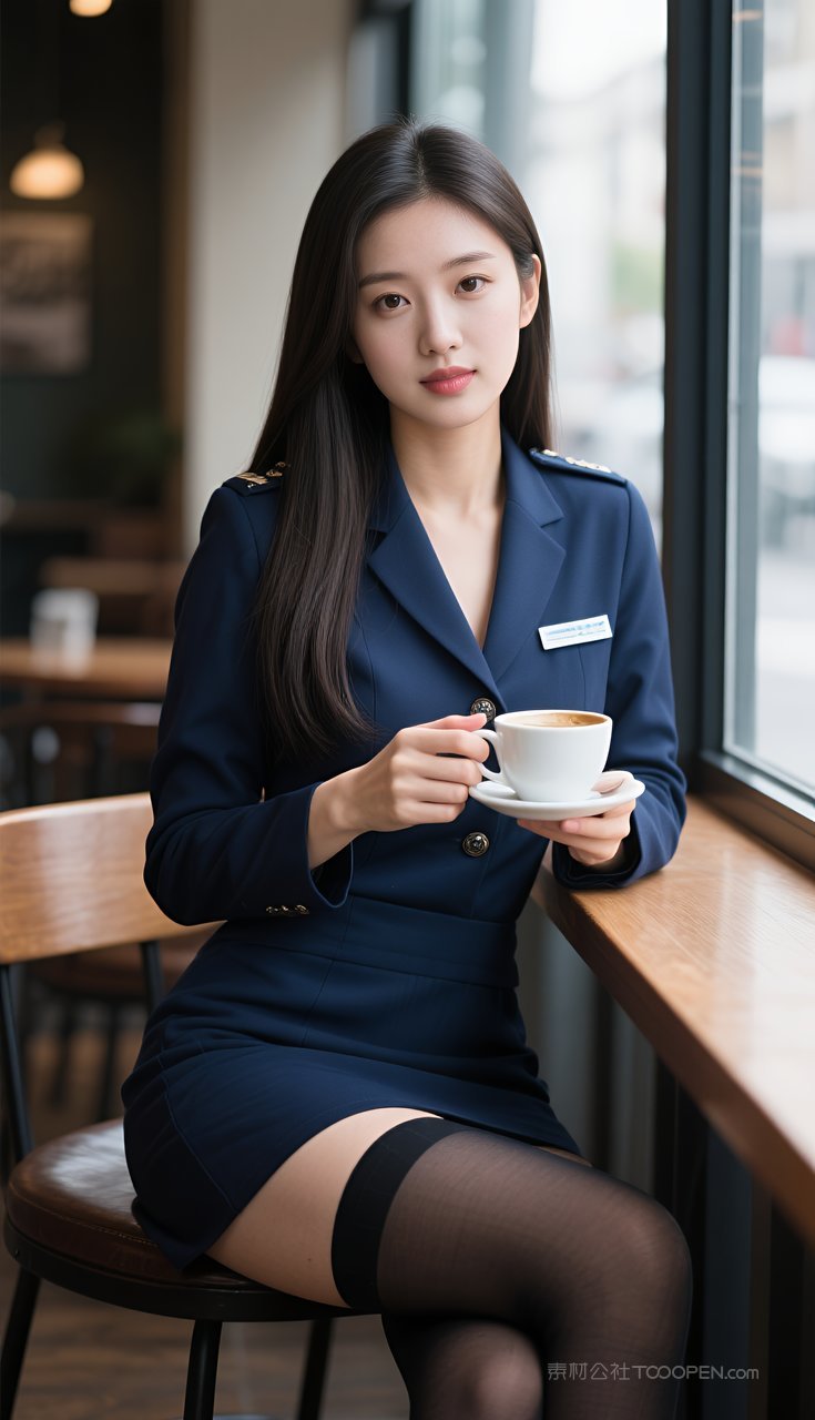 写真性感美女短裙长腿丝袜制服