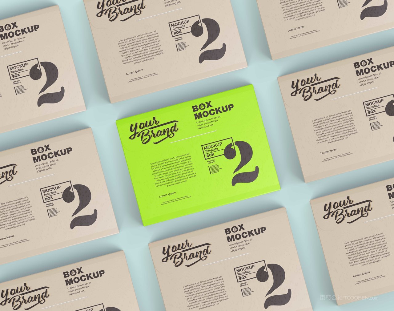 纸板箱陈列场景样机