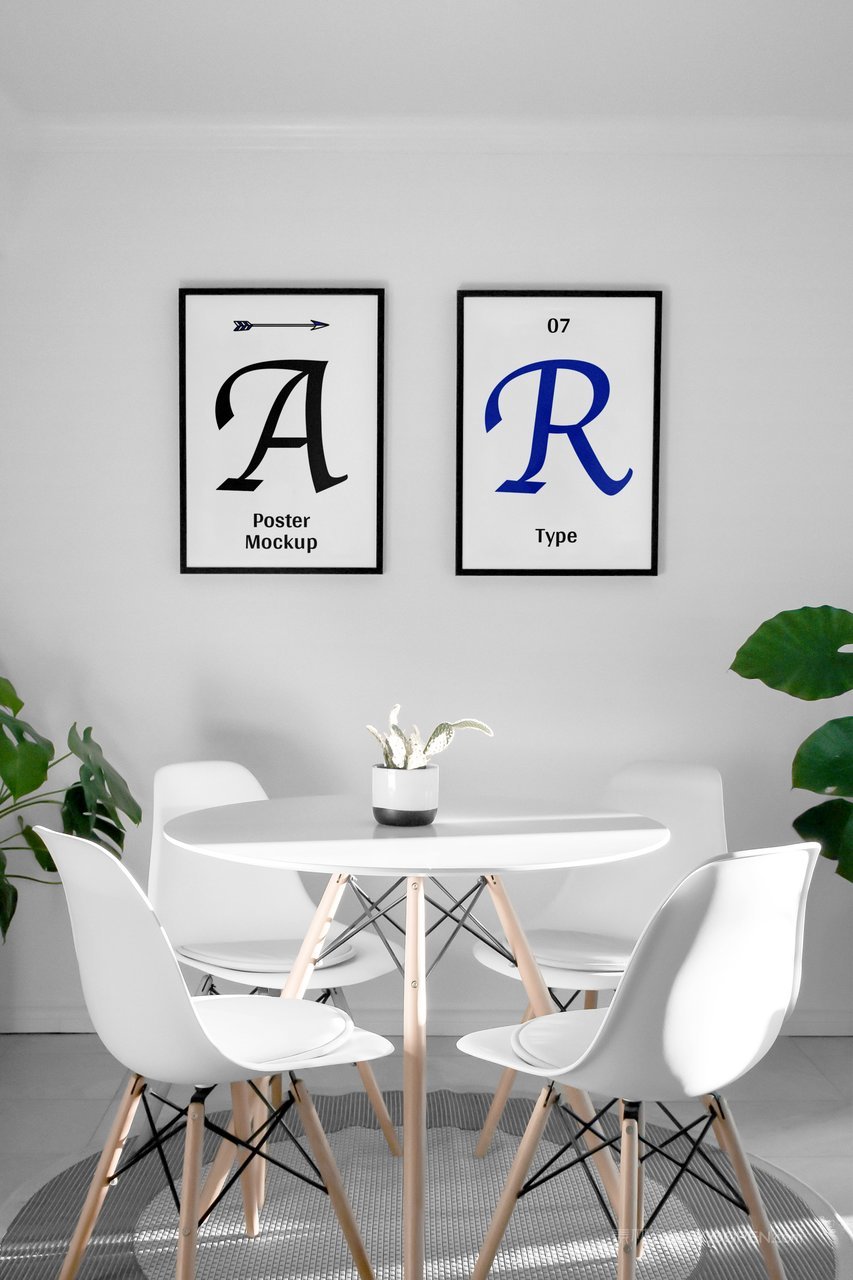 室内海报装饰画展示样机 (5)