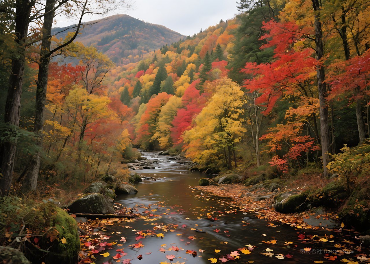 山水风景山峰唯美景色天空自然