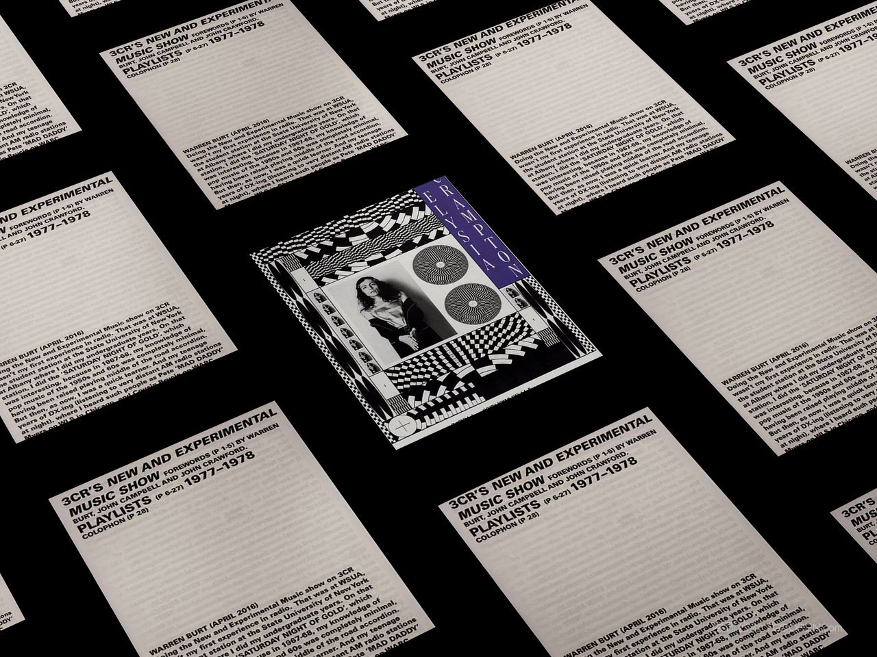 多张海报卡片多角度矩阵排列排版vi展示效果智能贴图样机 (2)