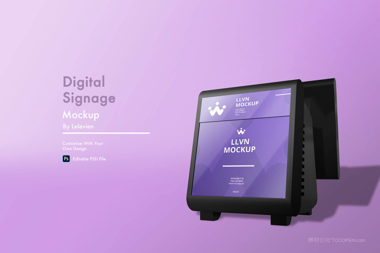 数字屏幕广告牌样机