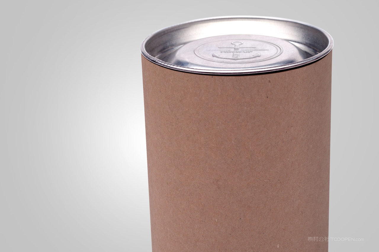 牛皮纸咖啡茶叶罐产品包装样机 (7)