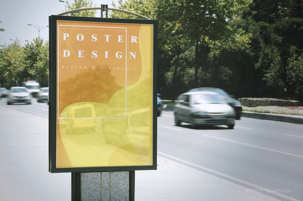 户外灯箱海报场景样机 (22)