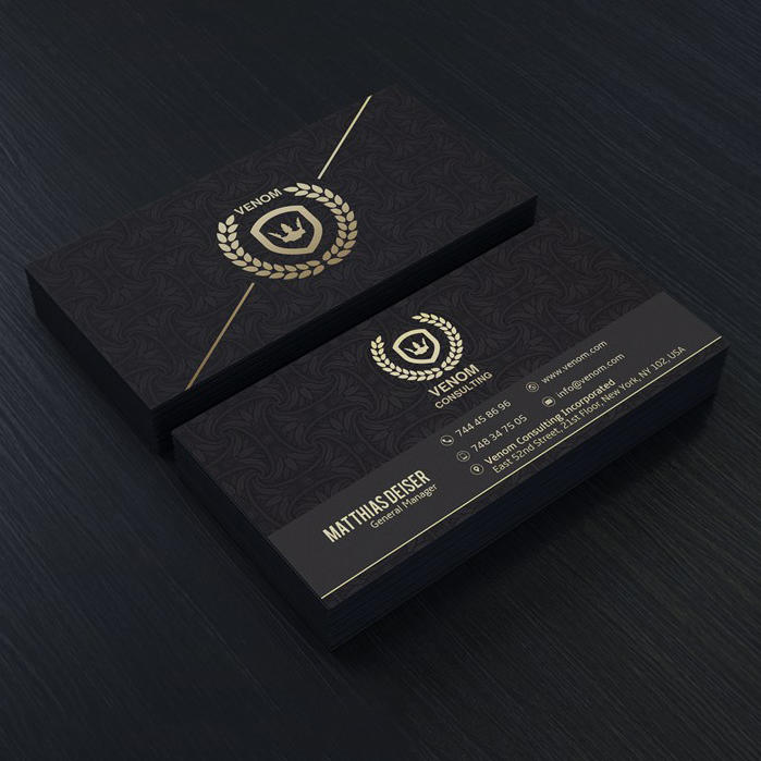 黑色高端名片样机