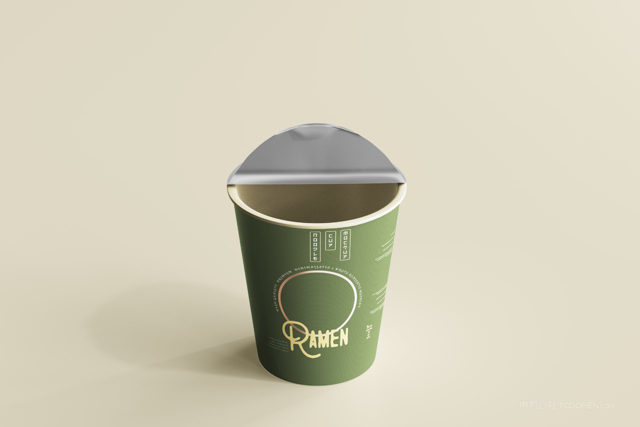 酸辣粉桶装泡面即食品包装展示样机 (4)