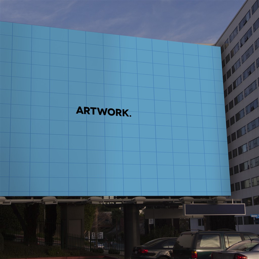 室外大型海报样机