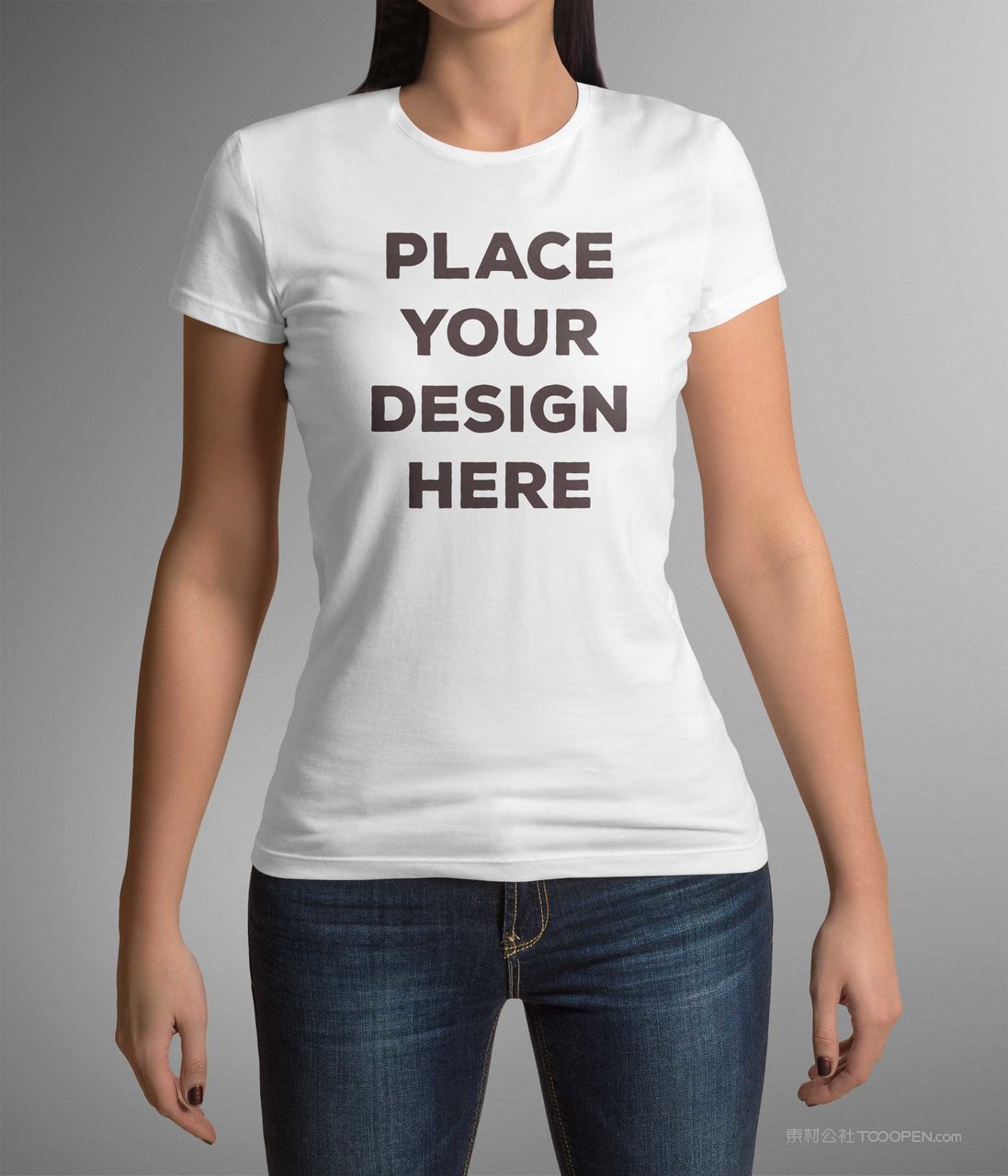 简约女士t恤样机