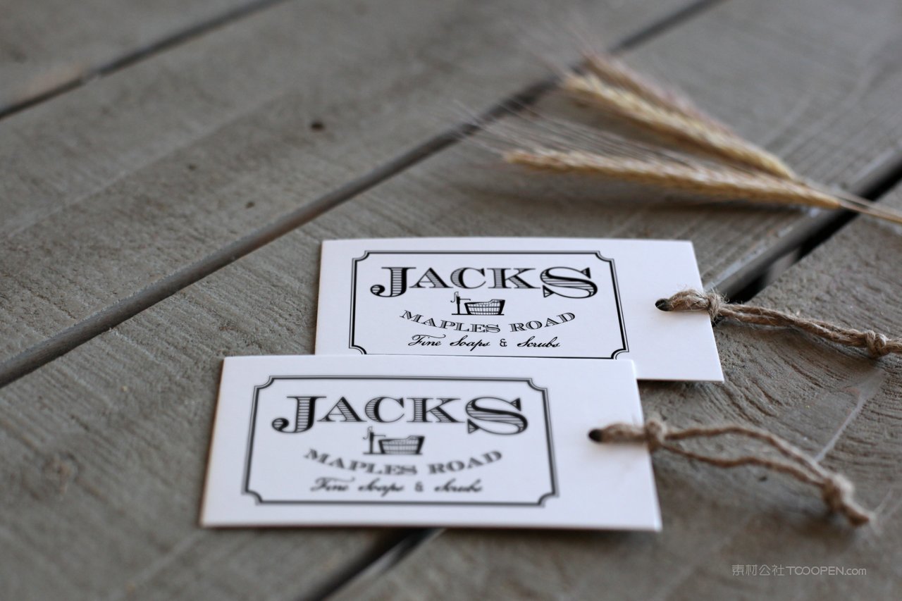 质朴简约的标签展示企业服饰吊牌样机 (1)