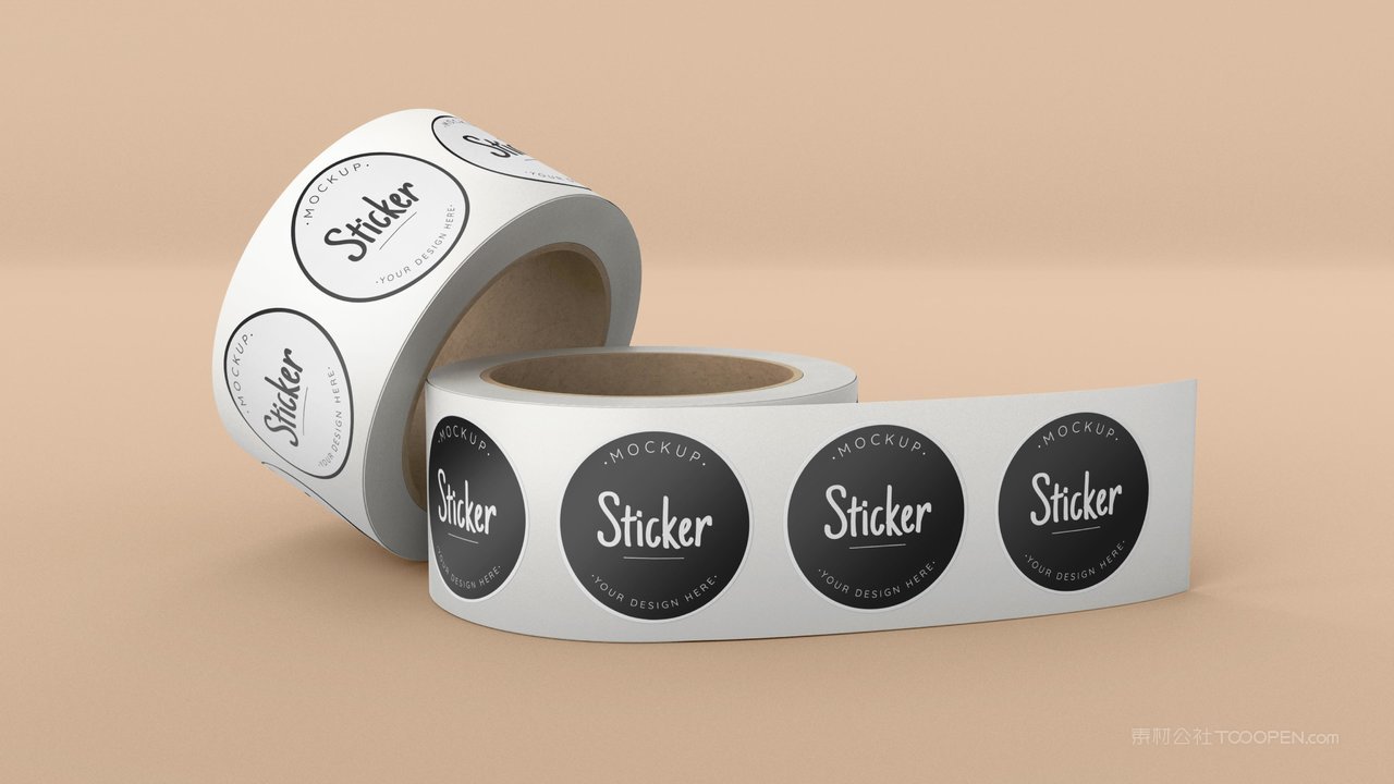 白色胶带样机素材