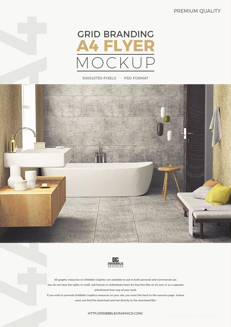 网格A4传单样机