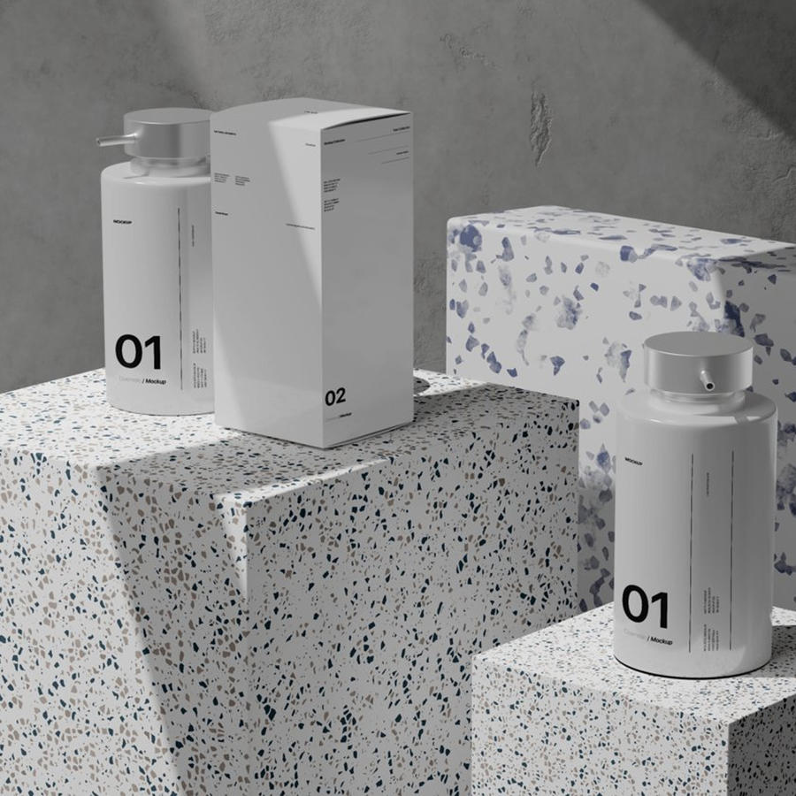 化妆品瓶包装样机