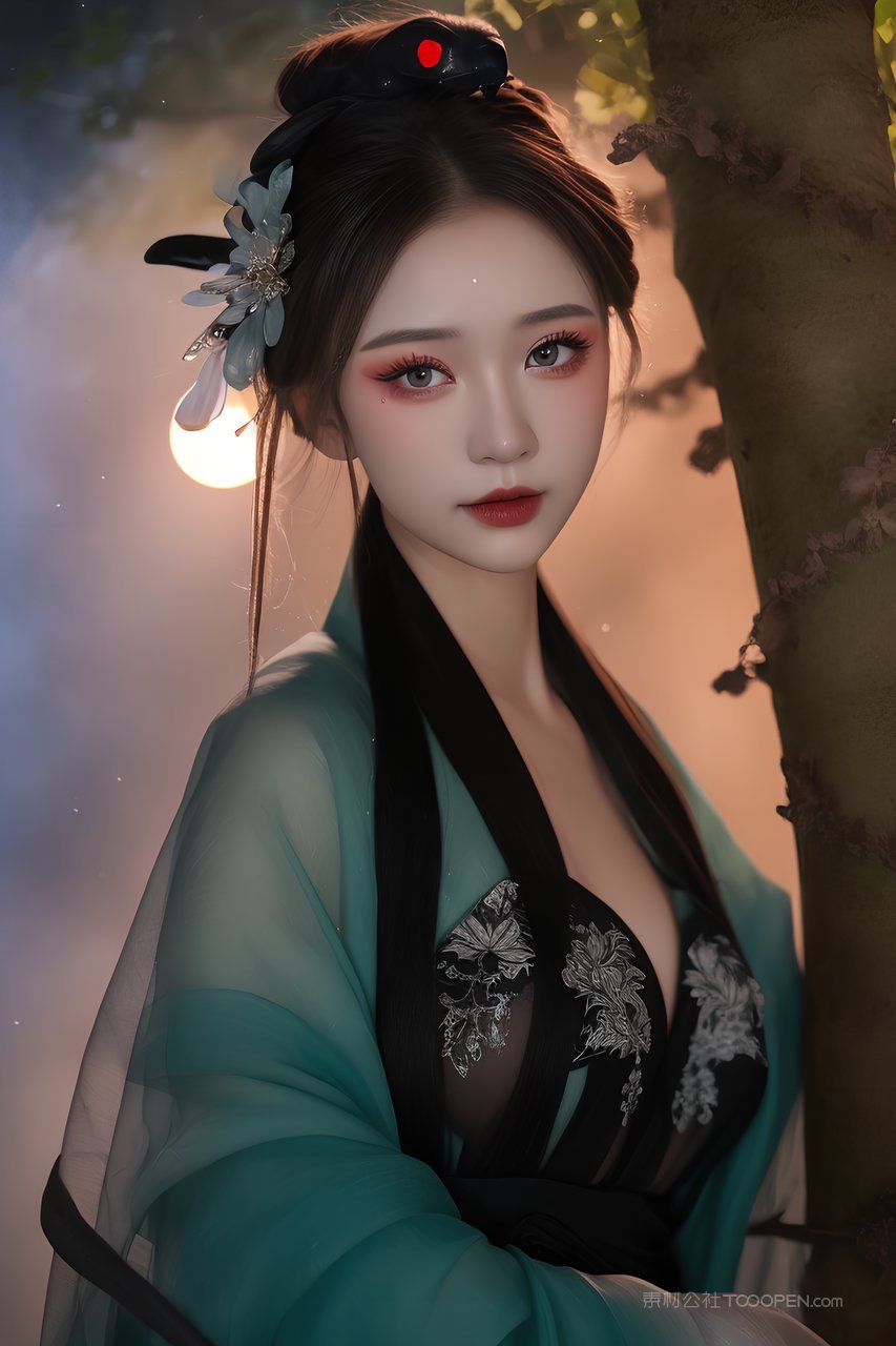 4k超高清眉若远山的ai清纯性感美女日常写真照片下载