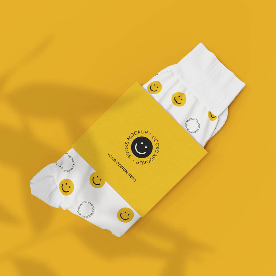 袜子品牌标签设计样机