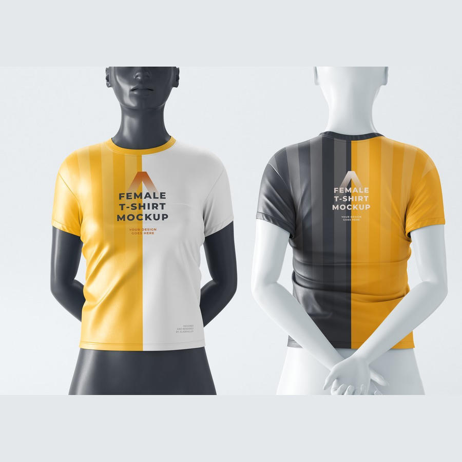 女性t恤样机