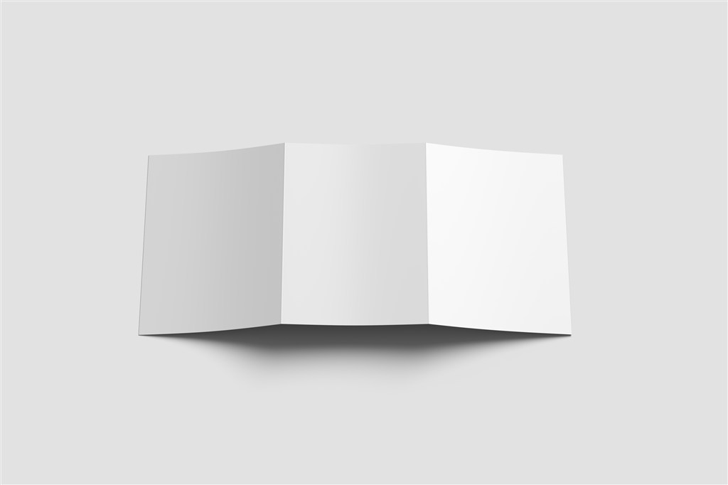 32开三折页样机模板PSD分层素材