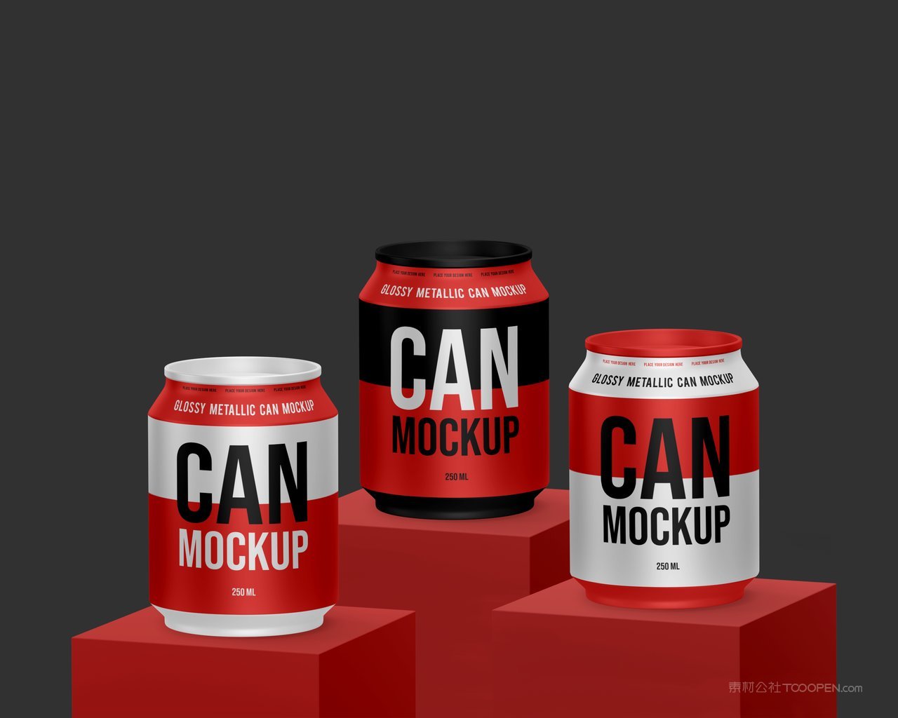 红白撞色易拉罐饮料包装样机 (16)