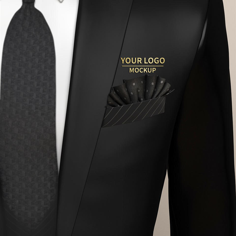 西服胸章徽章效果样机