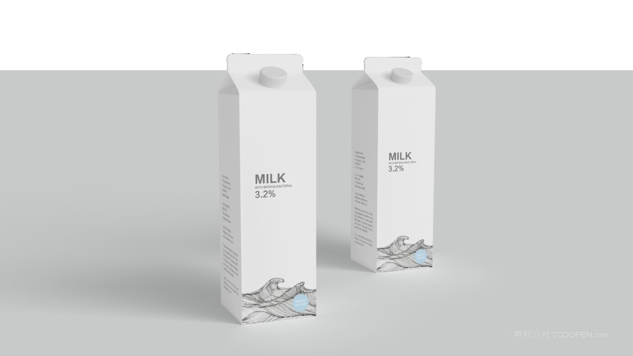 【2290期】牛奶酸奶饮料包装样机 (23)