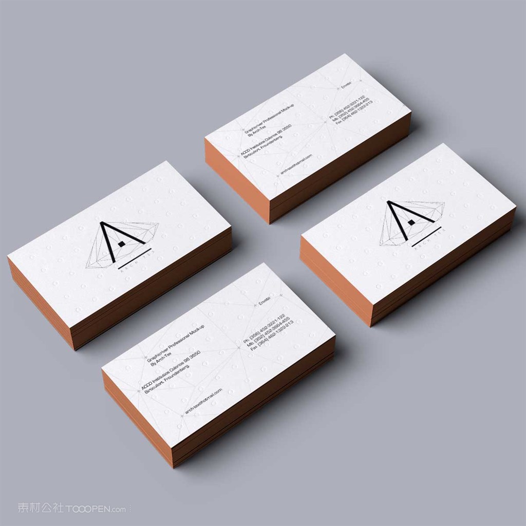 文化传播公司vi名片样机