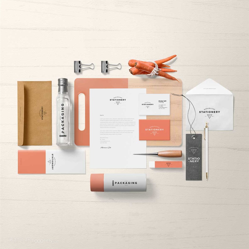 服装品牌vi样机模板