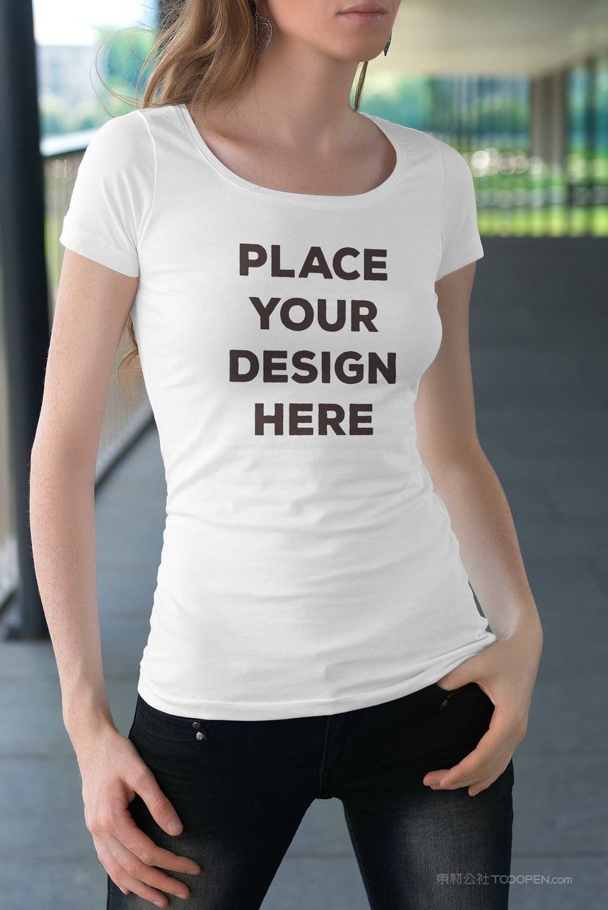 简约t恤样机
