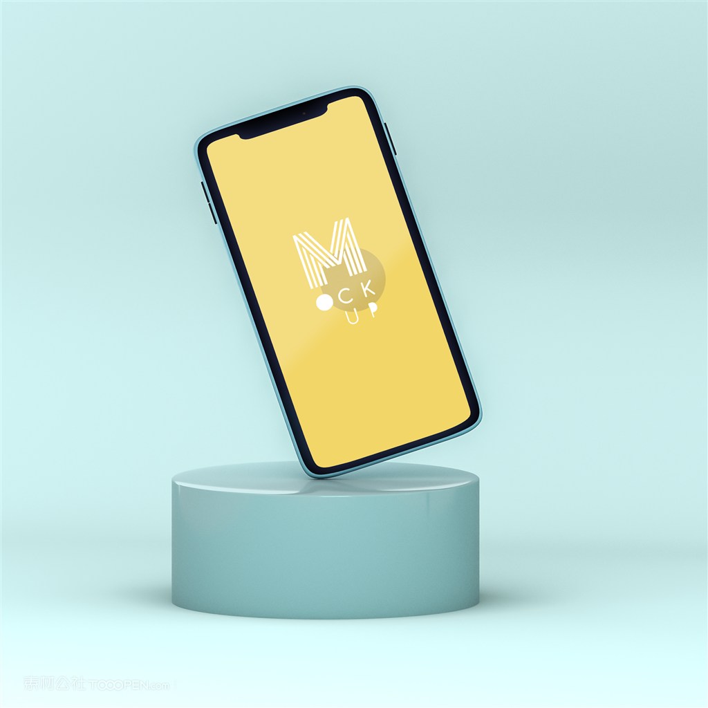 VI设计之展台上的手机样机