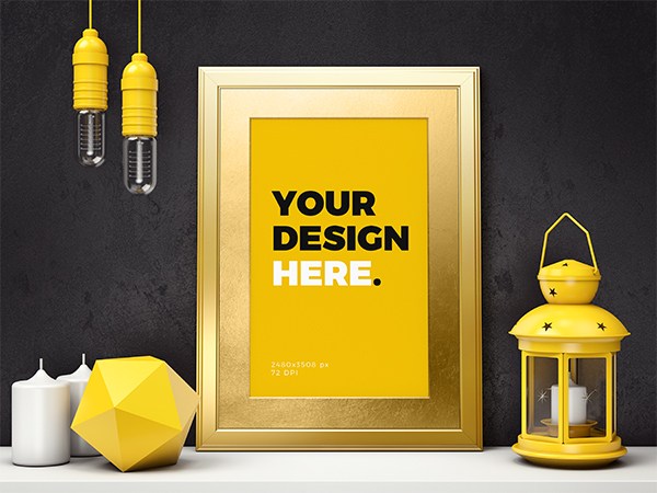 小清新海报样机