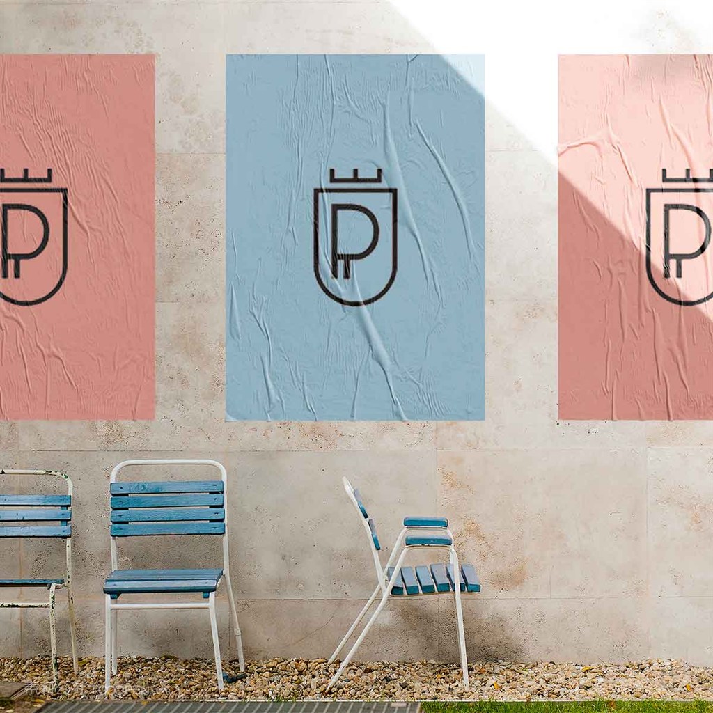 国外酒店海报样机