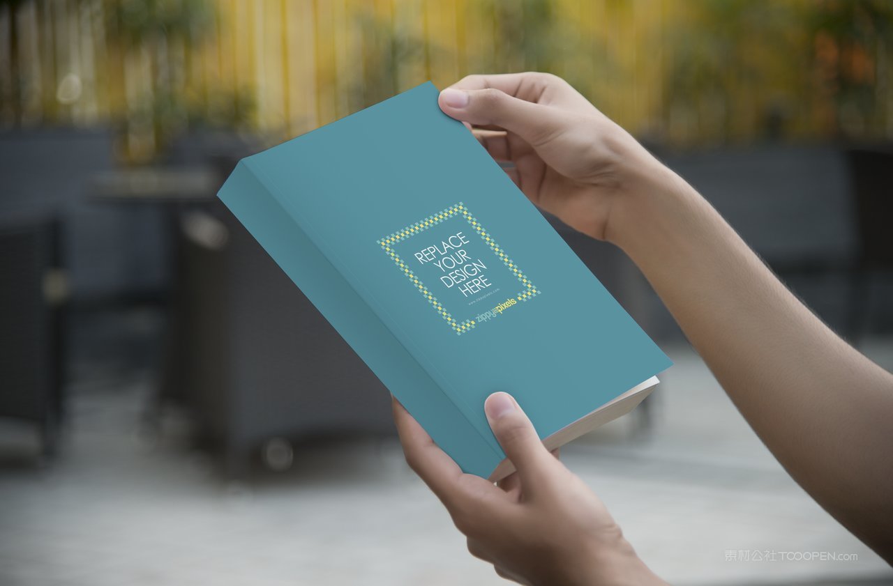 精装书本厚脊书籍场景高清样机 (69)