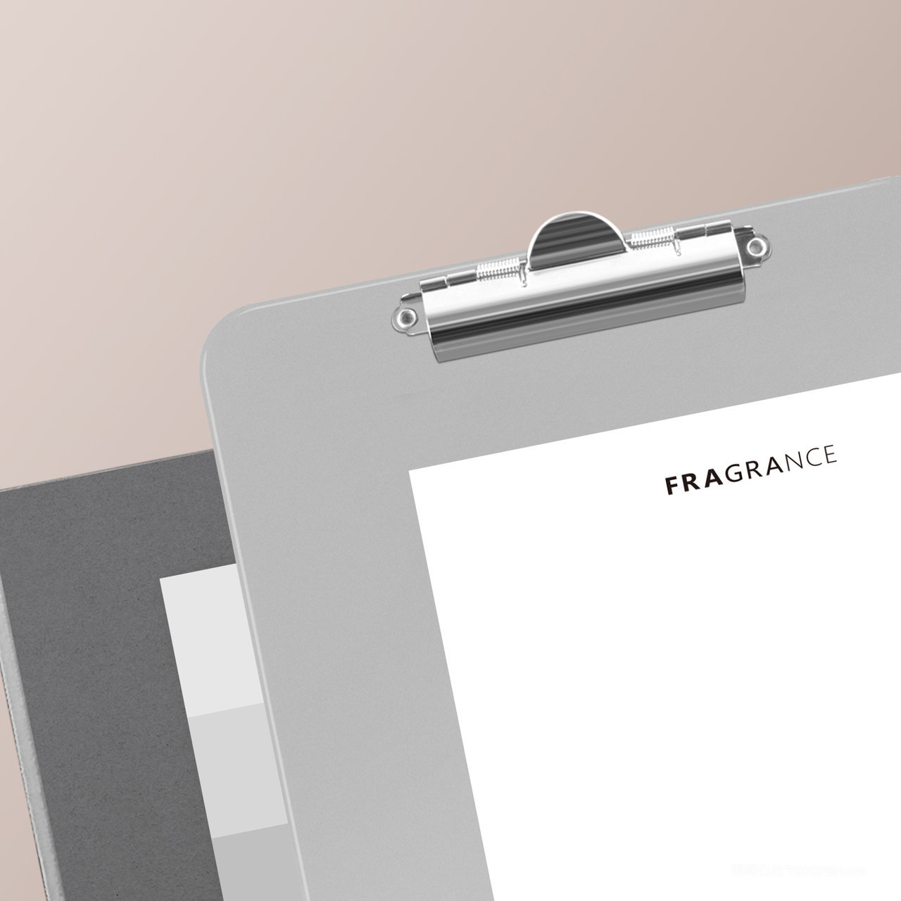 香薰品牌VI宣传单夹板贴图样机