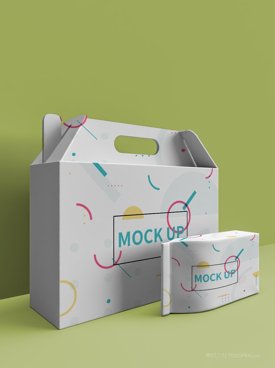 手提式纸箱包装样机