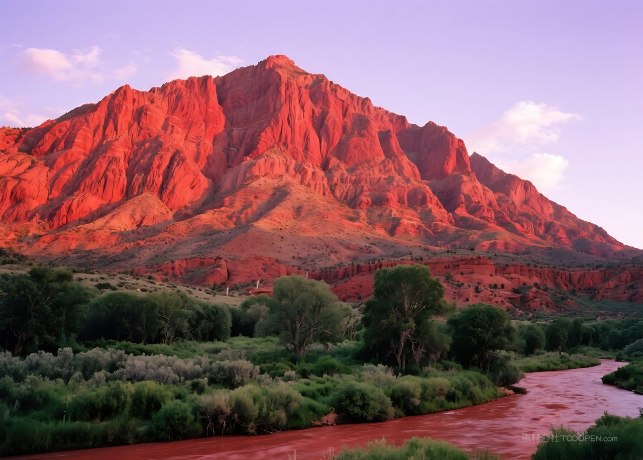 湖泊山水山峰风景群山自然唯美景色河流