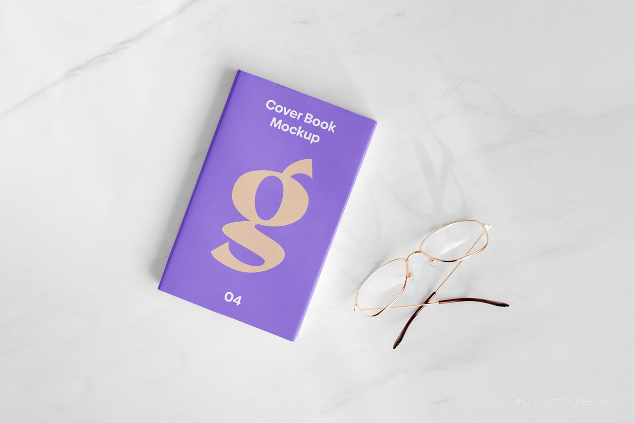 简约迷你书模型书本封面样机