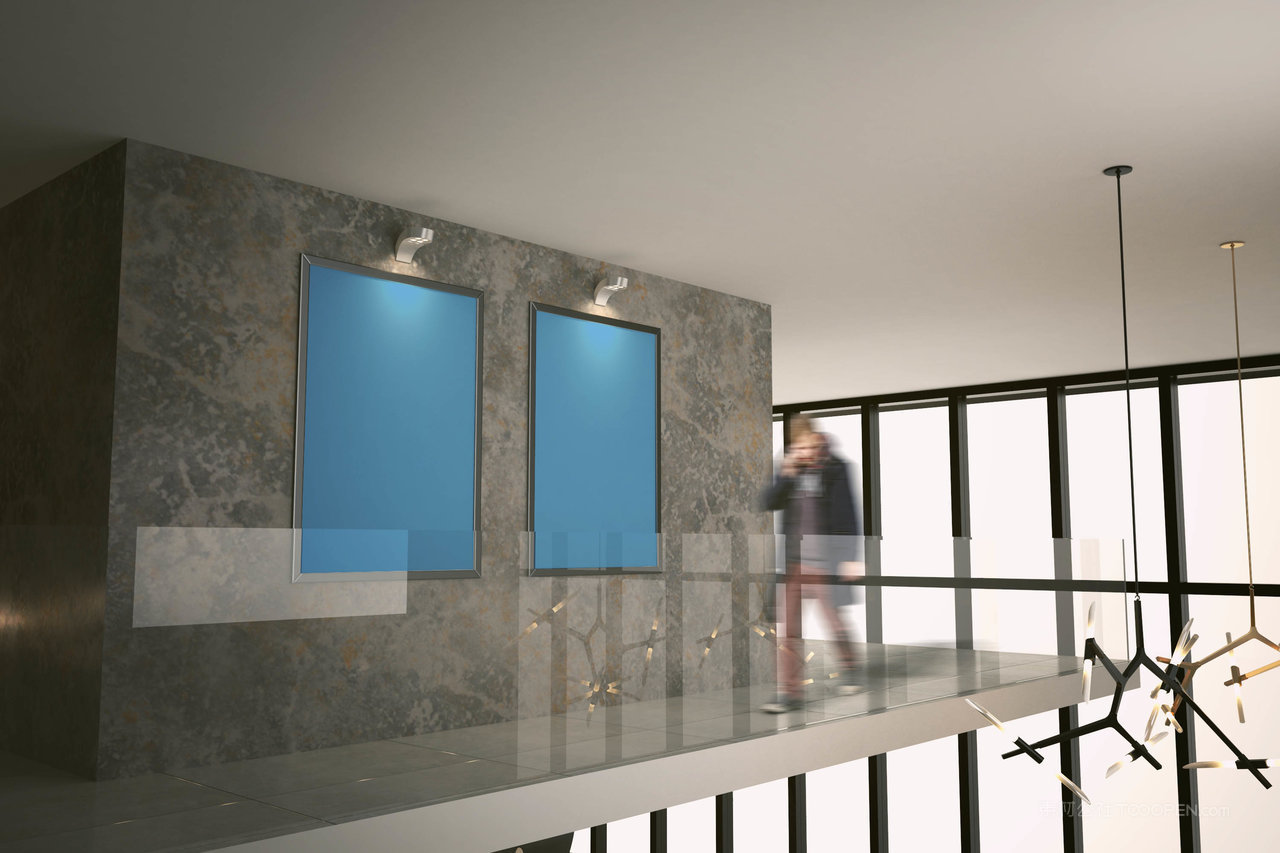 展馆大幅海报样机