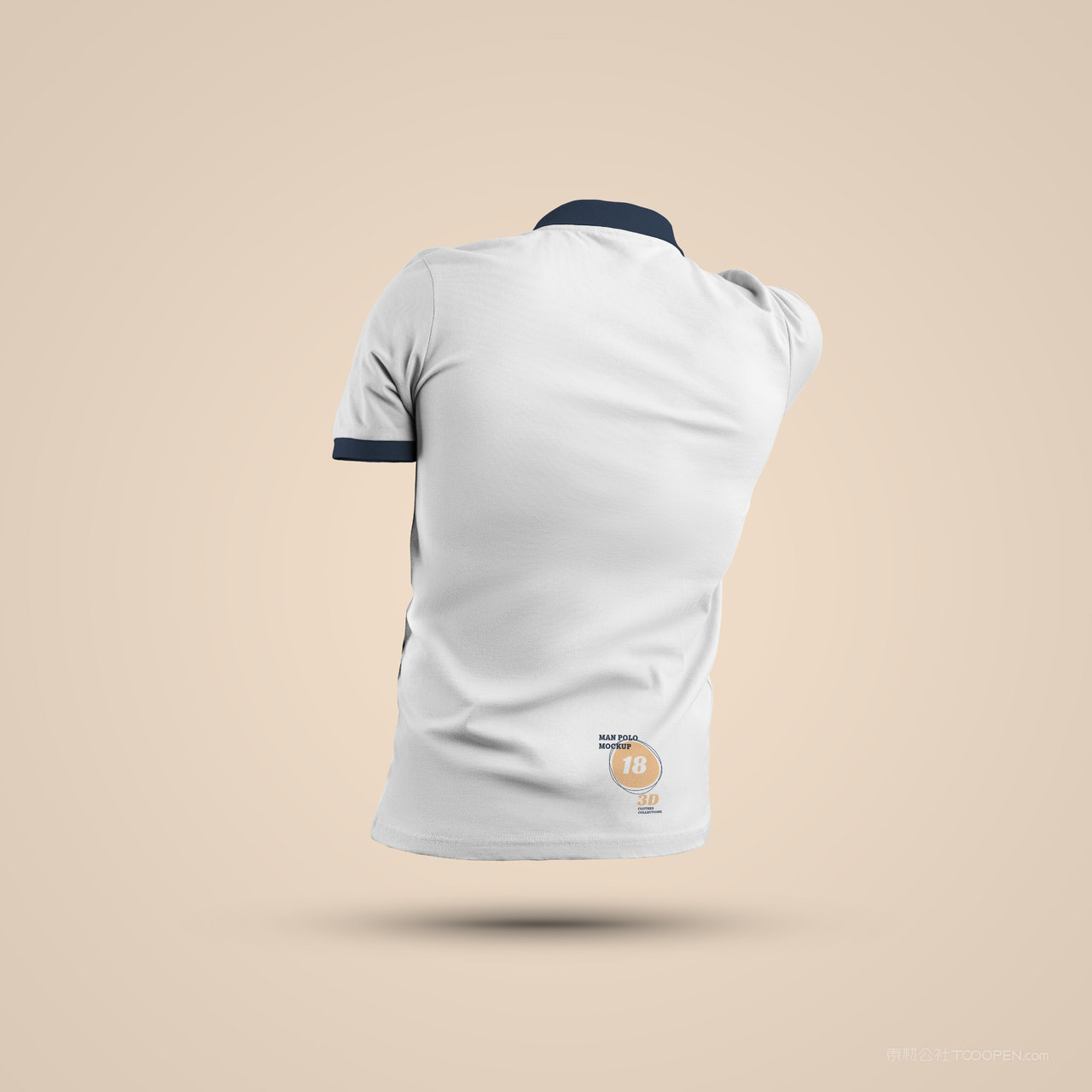 白色短袖t恤样机