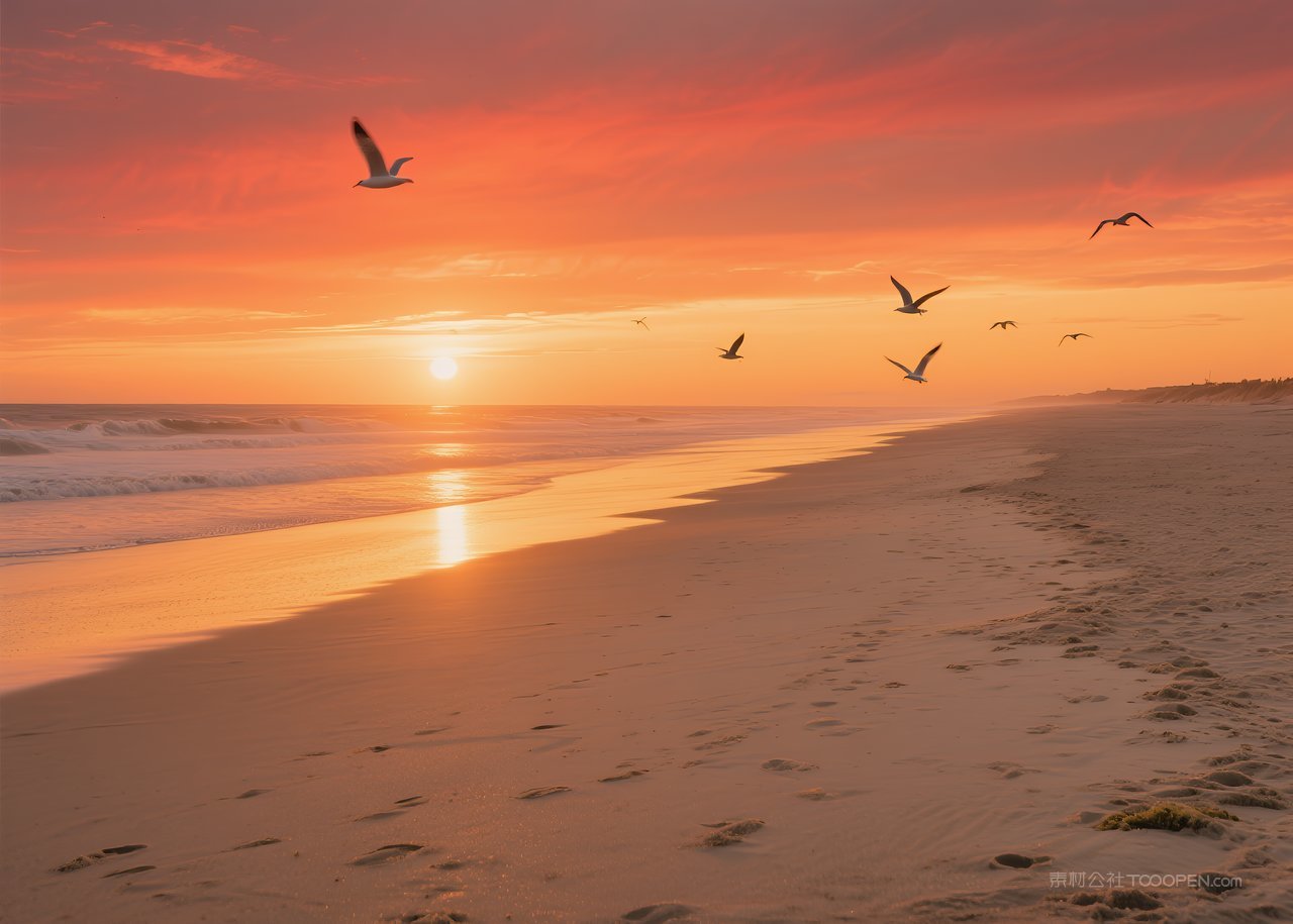 唯美景观海景自然天空风景海边海滩大海