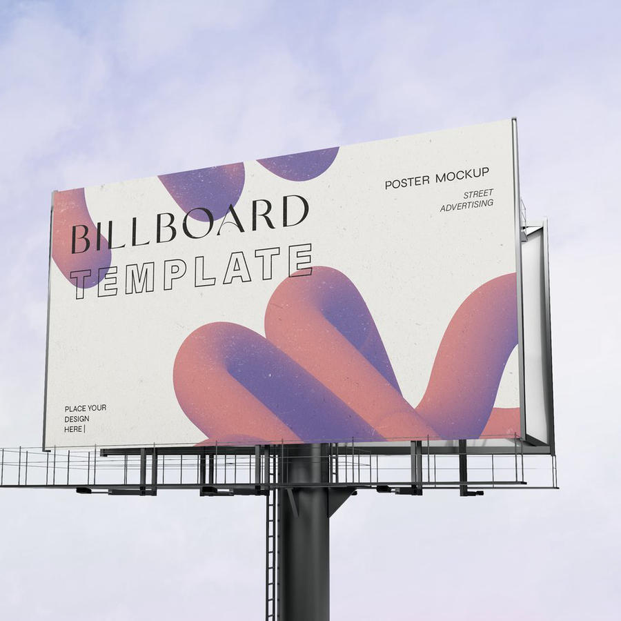 户外t型宣传广告样机 (3)