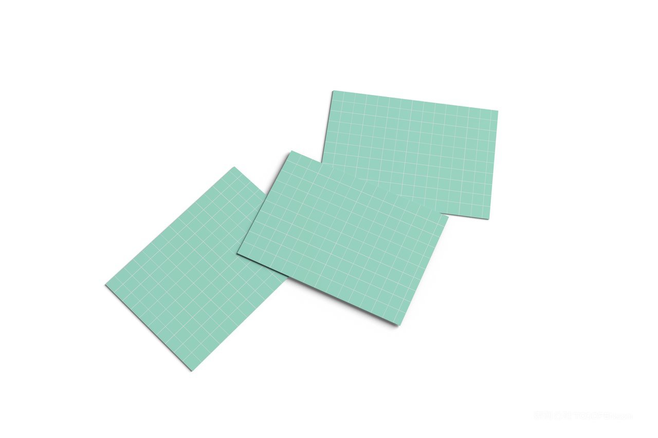 【2081期】高端纸质卡片明信片贴图样机 (7)