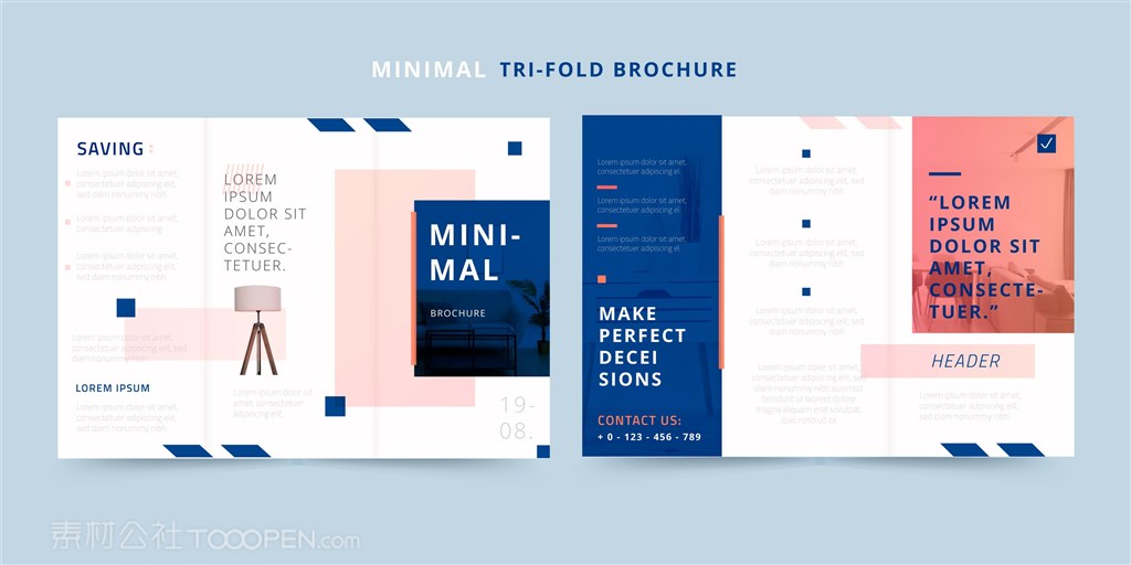 家具宣传折页矢量素材