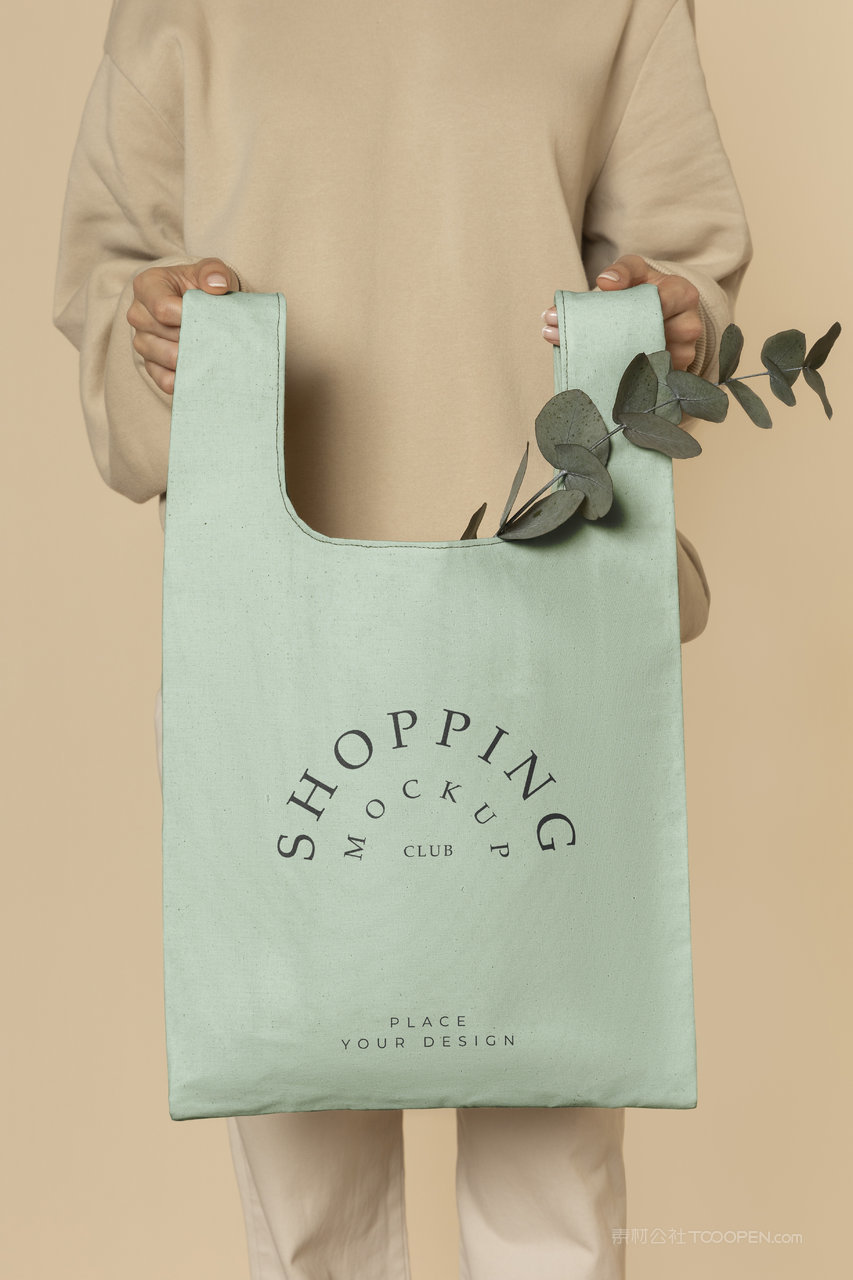 手拿手提袋样子帆布包样机环保袋样机
