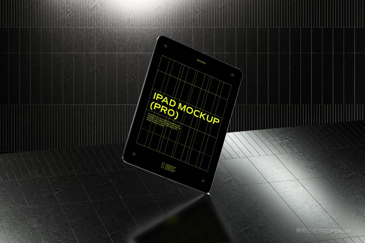 【2294期】潮流科幻工业苹果ipad pro 平板样机素材 (2)